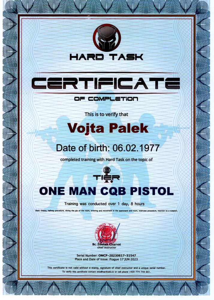 Hard Task One man CQB pistol